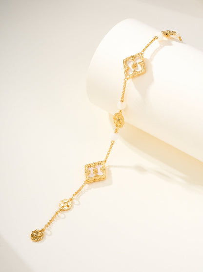 [Shinejoy]B.C.L ENAMELED Three-Flower Bracelet£¨Trumpet)