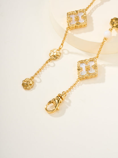 [Shinejoy]B.C.L ENAMELED Three-Flower Bracelet£¨Trumpet)