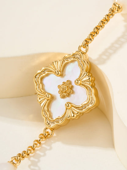 [Shinejoy]B.C.L ENAMELED Three-Flower Bracelet£¨Trumpet)