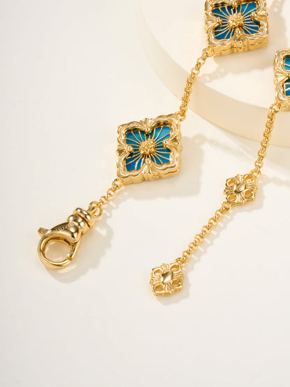 [Shinejoy]B.C.L ENAMELED Five-Flower Bracelet£¨Various Colors)