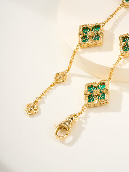 [Shinejoy]B.C.L ENAMELED Five-Flower Bracelet£¨Various Colors)