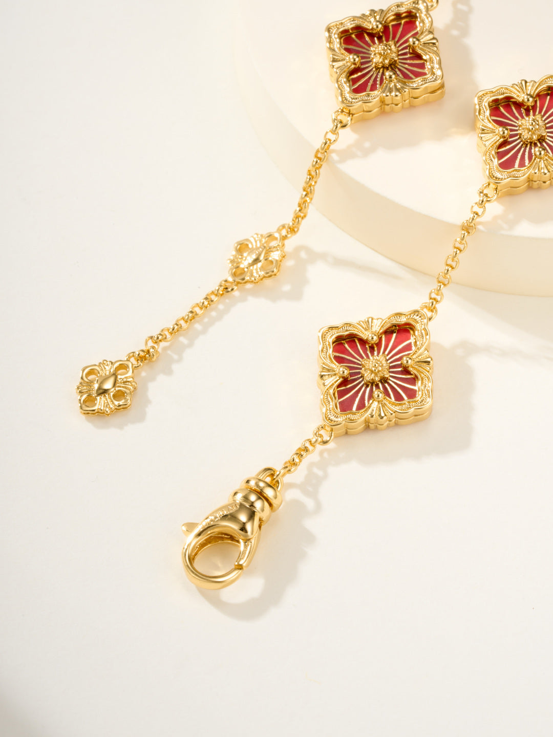 [Shinejoy]B.C.L ENAMELED Five-Flower Bracelet£¨Various Colors)