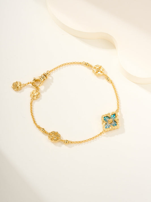 [Shinejoy]B.C.L ENAMELED One-Flower Bracelet£¨Various Colors)