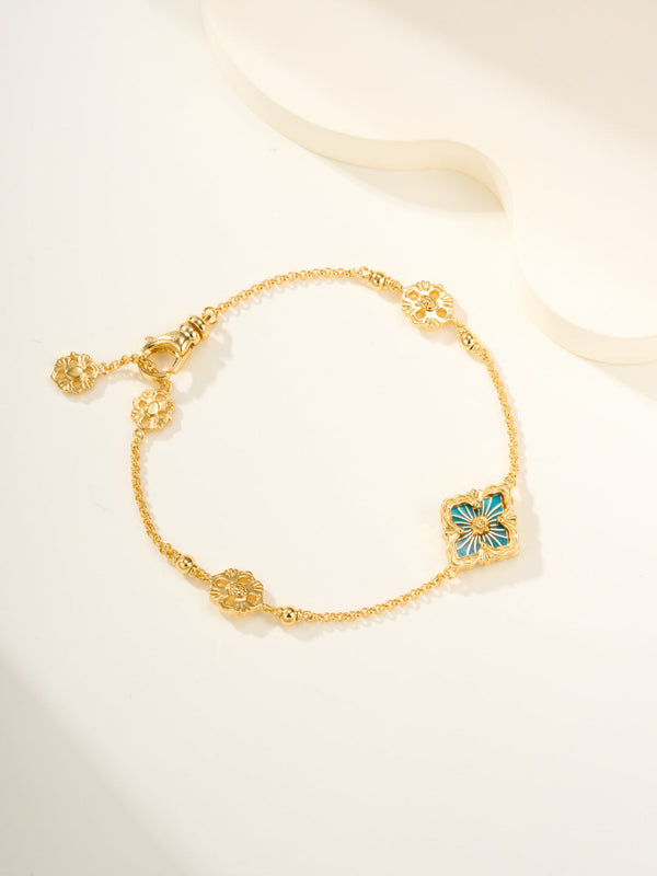 [Shinejoy]B.C.L ENAMELED One-Flower Bracelet£¨Various Colors)
