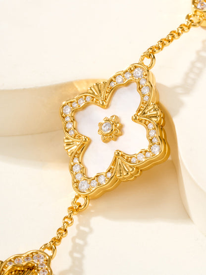 [Shinejoy]B.C.L ENAMELED Five-Flower Bracelet£¨Various Colors) BIG SIZE