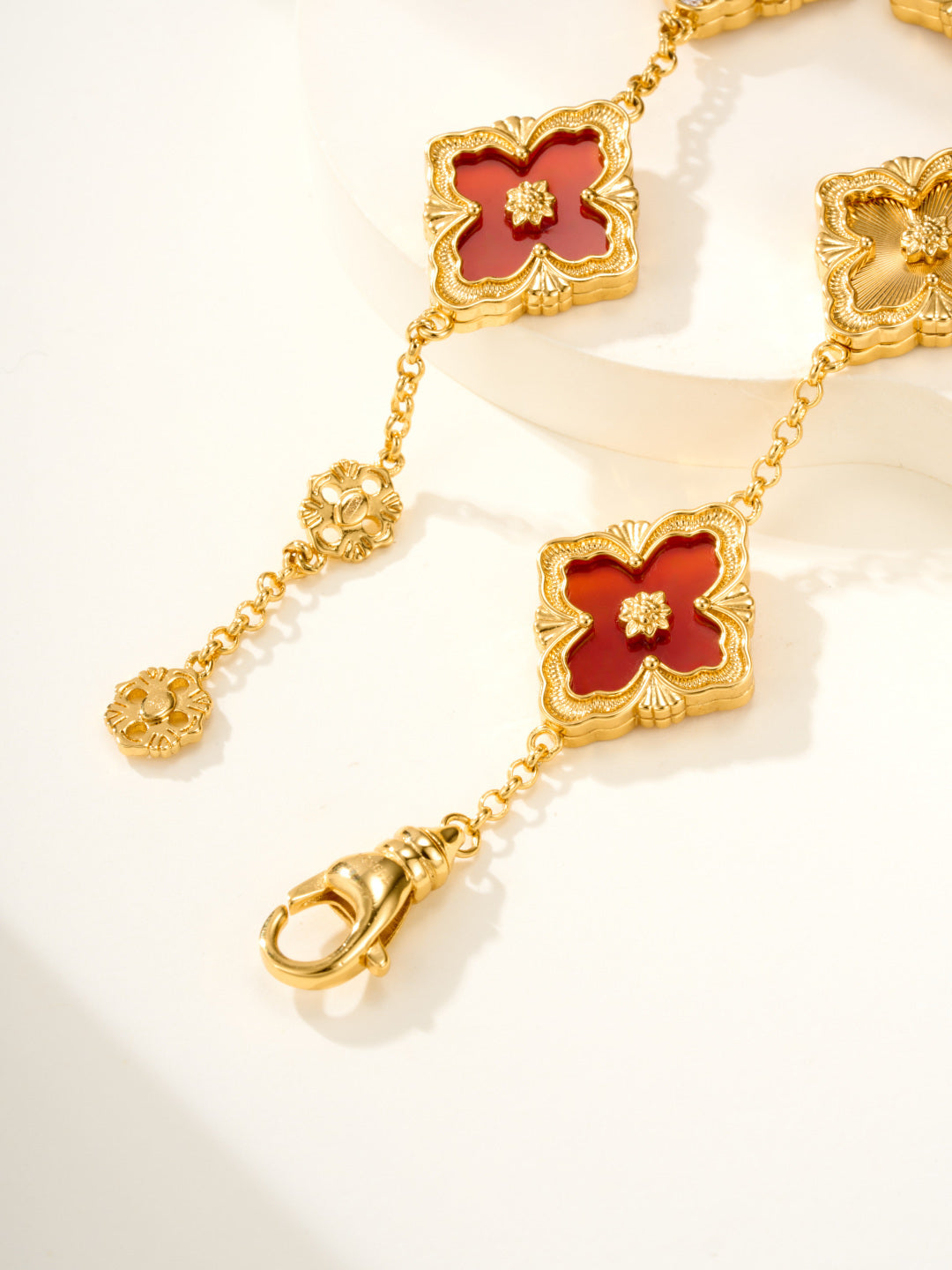 [Shinejoy]B.C.L ENAMELED Five-Flower Bracelet£¨Various Colors) BIG SIZE