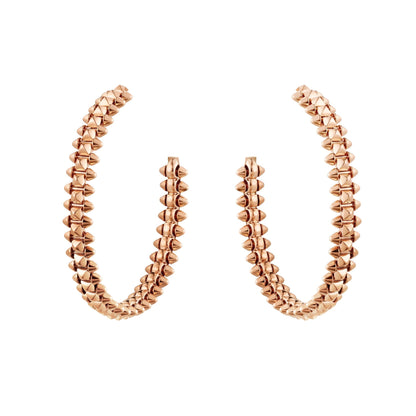 [Shinejoy]CLASH LARGE HOOP EARRINGS