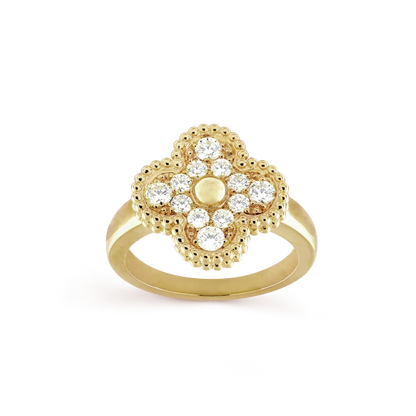 [Shinejoy]CLOVER DIAMOND RING