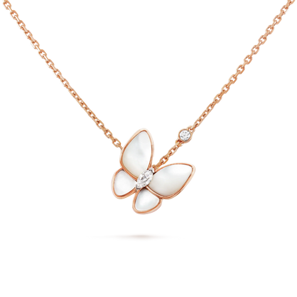 [Shinejoy]BUTTERFLY MOP DIAMOND NECKLACE