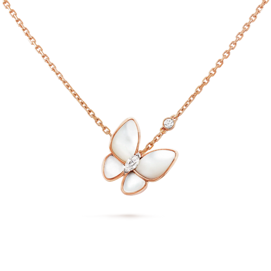 [Shinejoy]BUTTERFLY MOP DIAMOND NECKLACE
