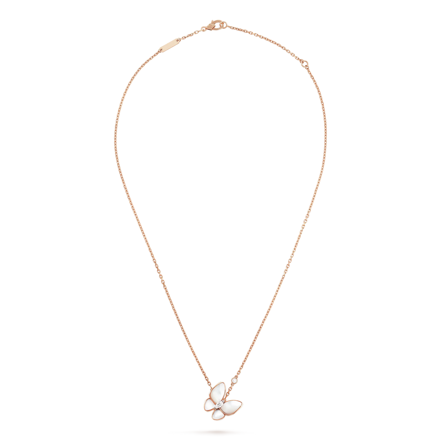 [Shinejoy]BUTTERFLY MOP DIAMOND NECKLACE