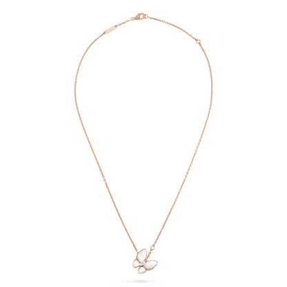 [Shinejoy]BUTTERFLY MOP DIAMOND NECKLACE