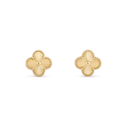 [Shinejoy]CLOVER MINI 9.5MM LASER EARRINGS
