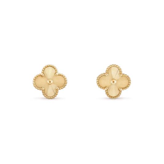 [Shinejoy]CLOVER MINI 9.5MM LASER EARRINGS