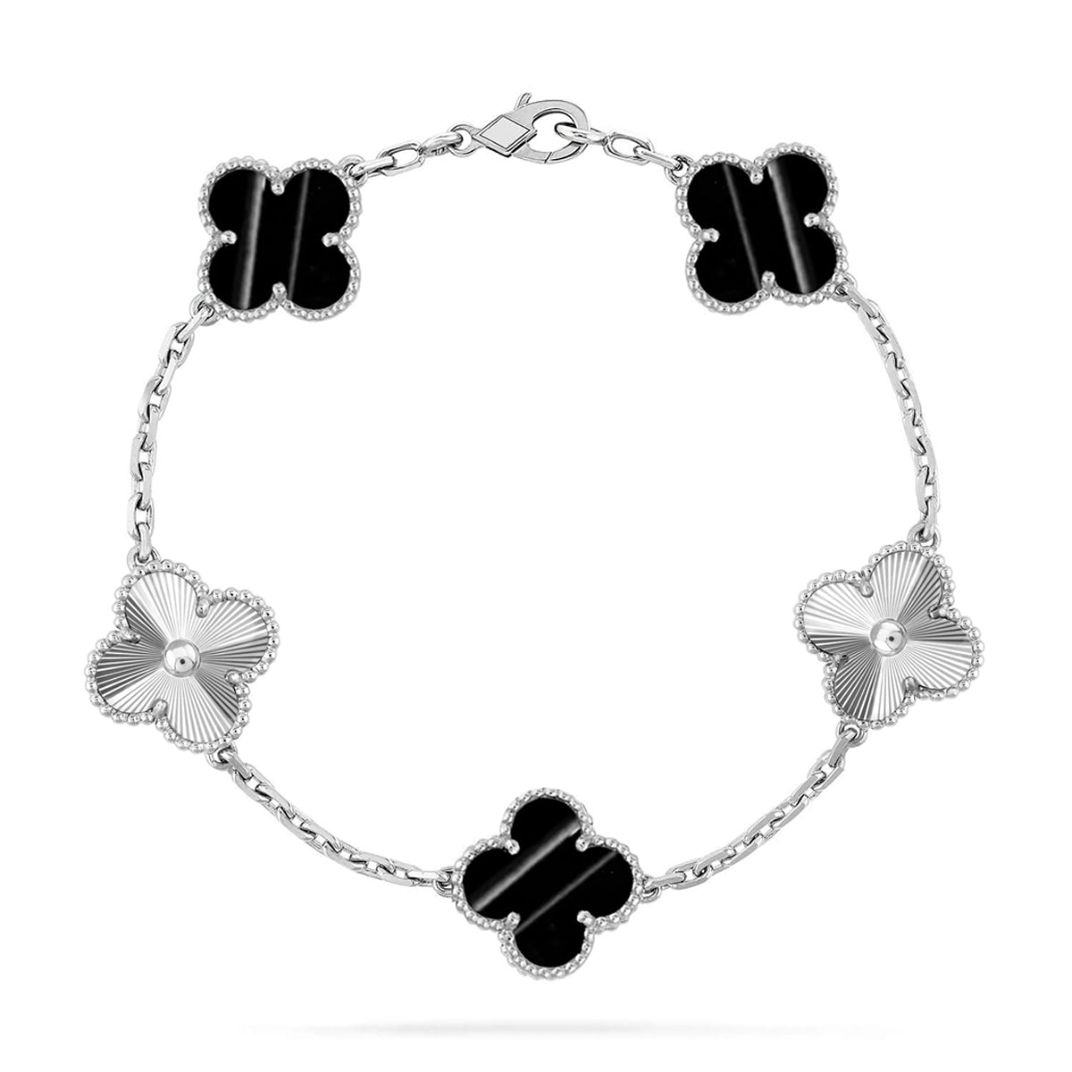 [Shinejoy] CLOVER 5 MOTIF PULSAR STONE BRACELET COLLECTION