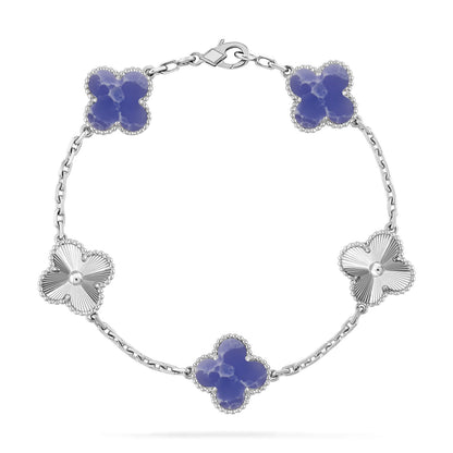 [Shinejoy]CLOVER 5 MOTIF BLUE VEINS BRACELET COLLECTION