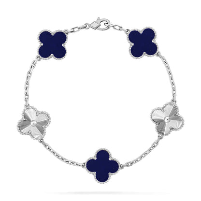 [Shinejoy]CLOVER 5 MOTIF LAPIS LAZULI BRACELET COLLECTION