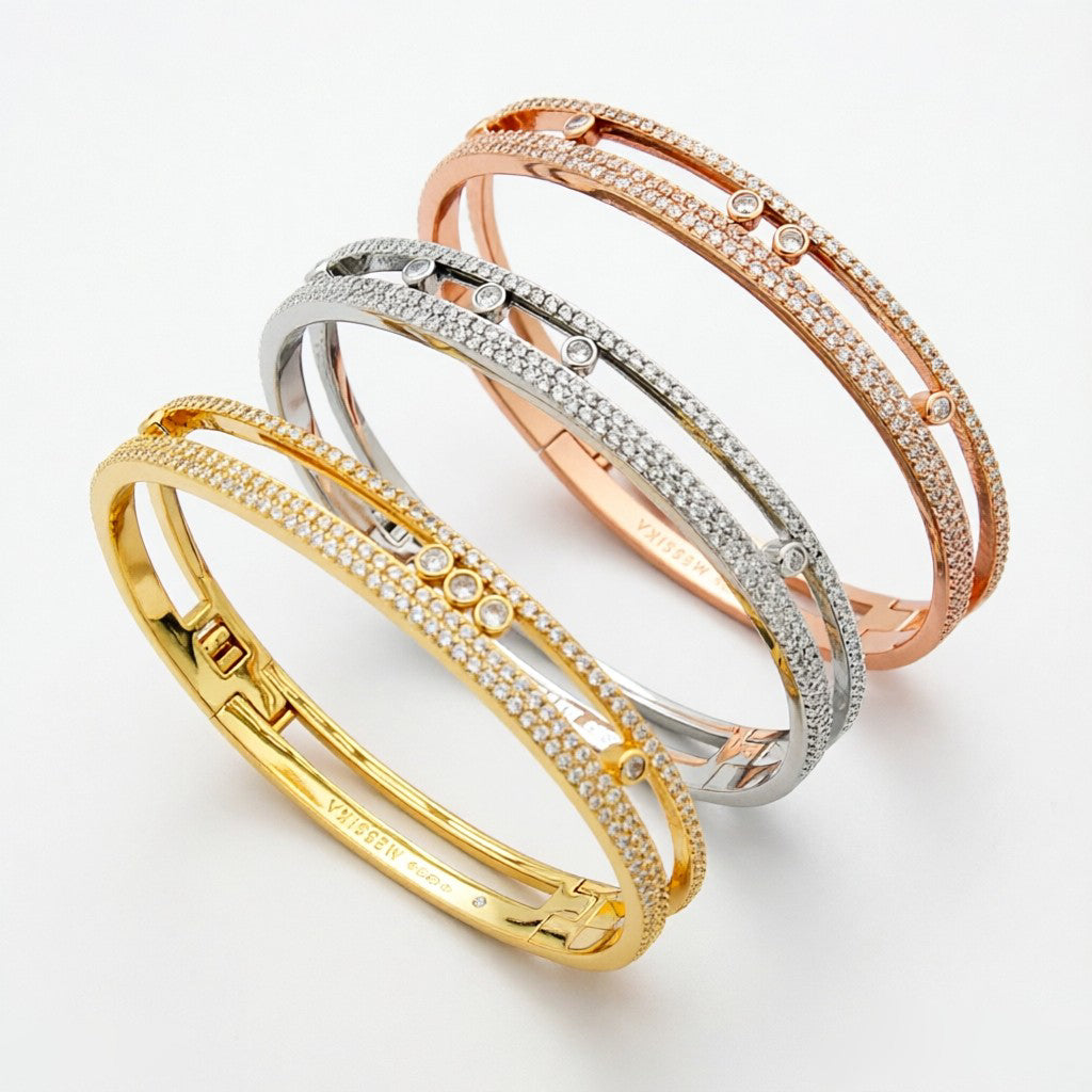 [Shinejoy]Move Romane pavé bangle