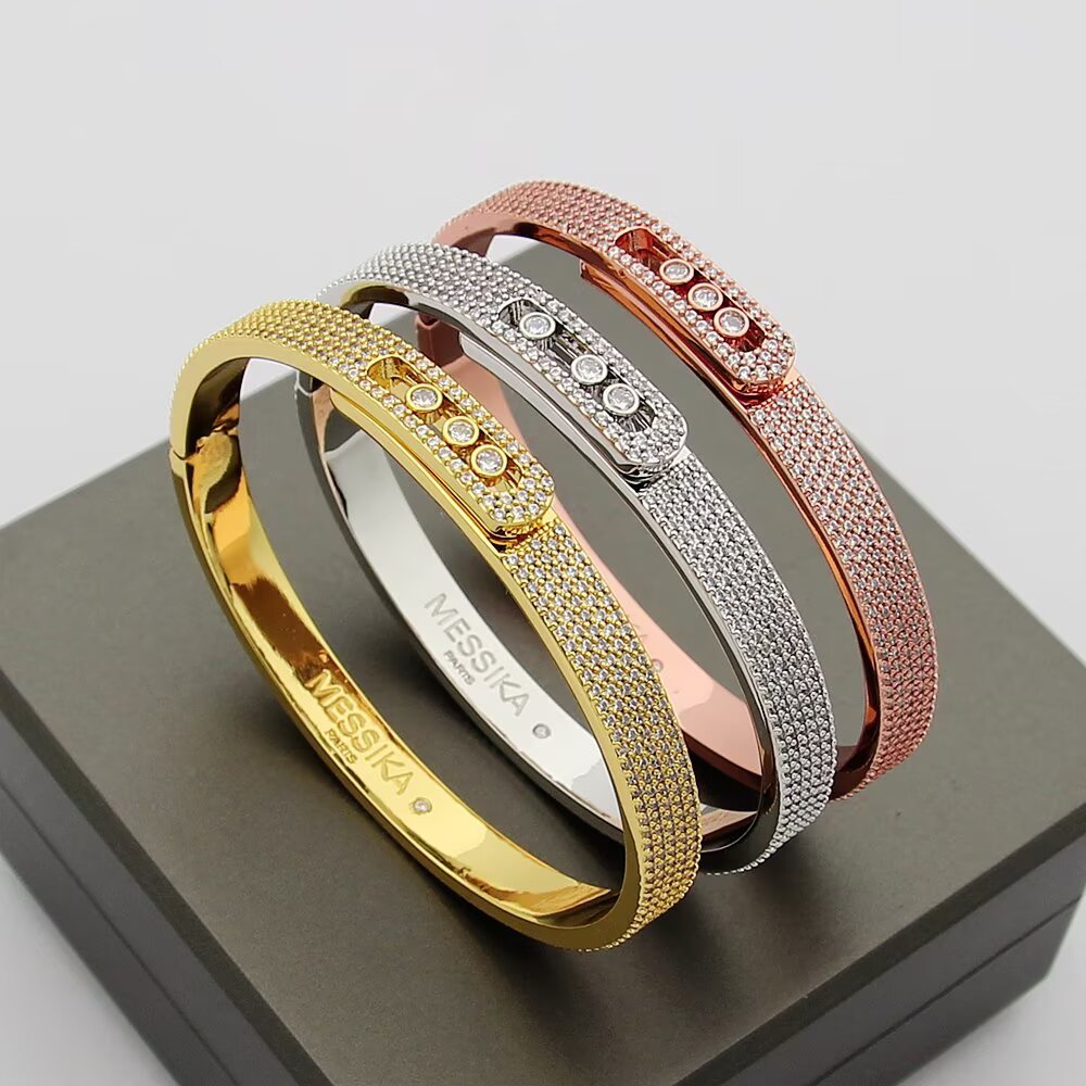 [Shinejoy]Move Noa Full Pavé Diamond Bangle Bracelet