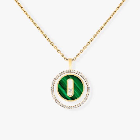 [Shinejoy]Demo MOVE 1 DIAMOND MALACHITE GOLD DIAMOND NECKLACE