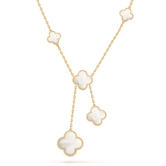 [Shinejoy]CLOVER MOTHER OF PEARL NECKLACE 6 MOTIF