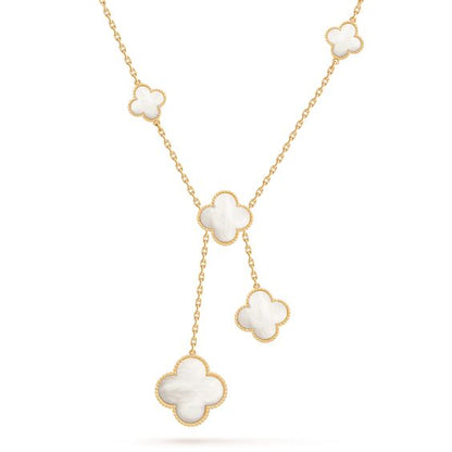 [Shinejoy]CLOVER MOTHER OF PEARL NECKLACE 6 MOTIF