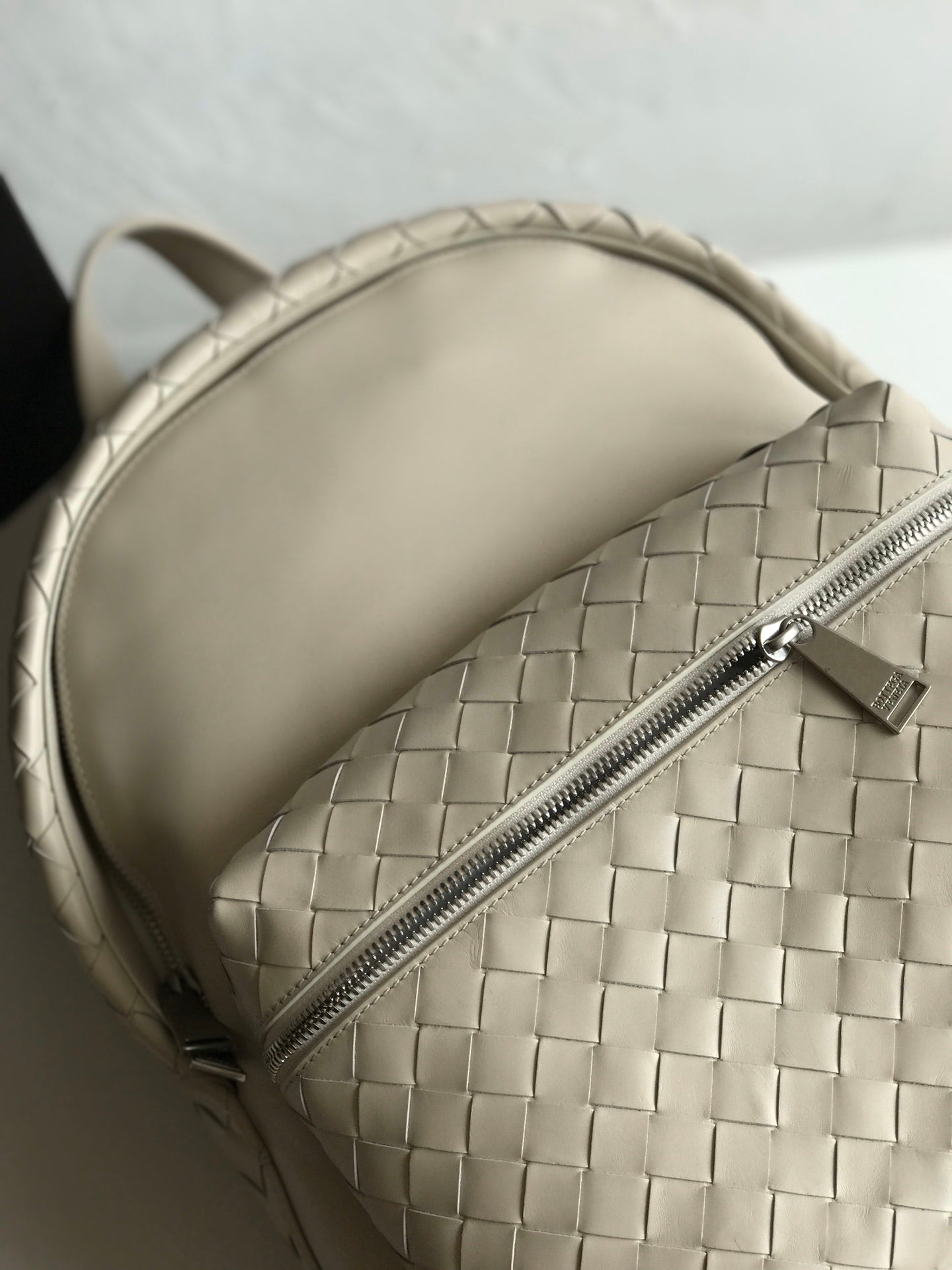 SAC À DOS SMALL INTRECCIATO 41 EN CUIR DE VEAU BEIGE