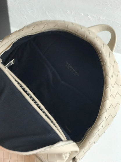 SAC À DOS SMALL INTRECCIATO 41 EN CUIR DE VEAU BEIGE