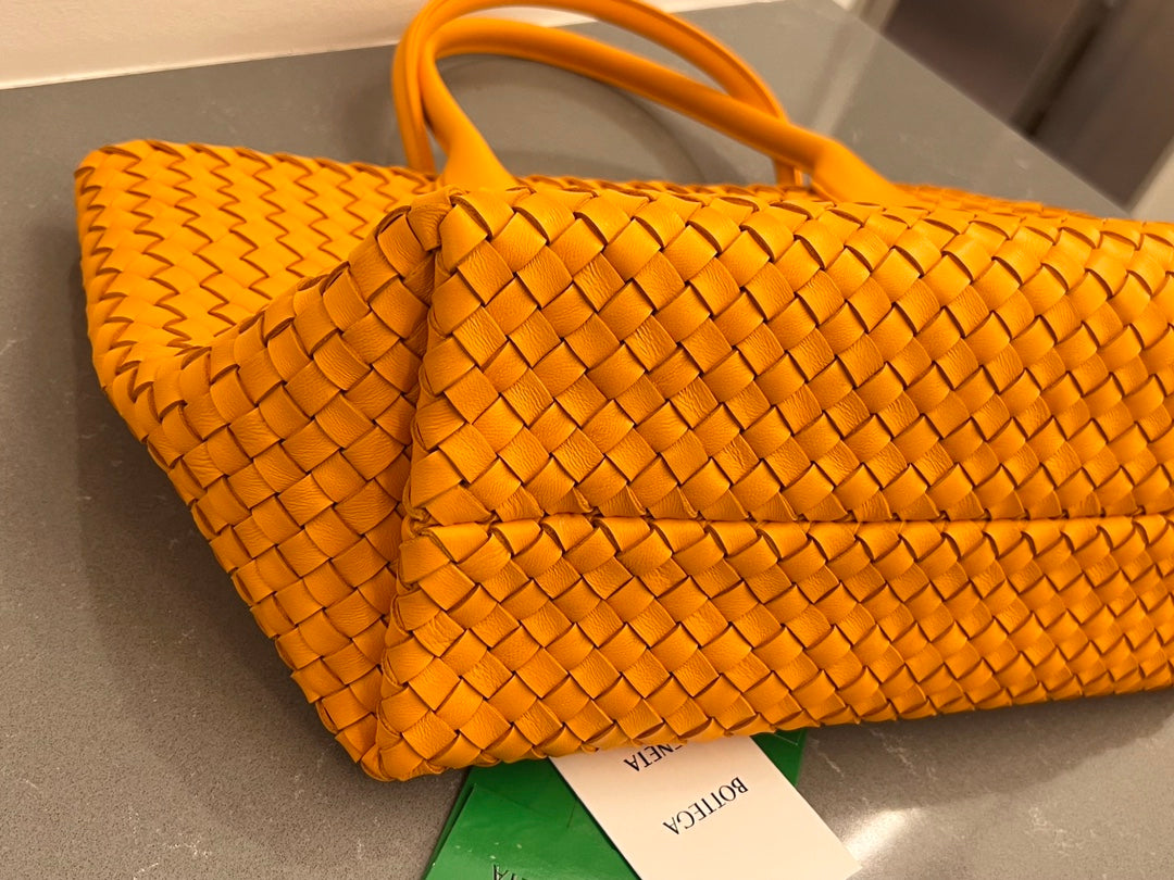 PETIT CABAS 32 EN AGNEAU ORANGE UT