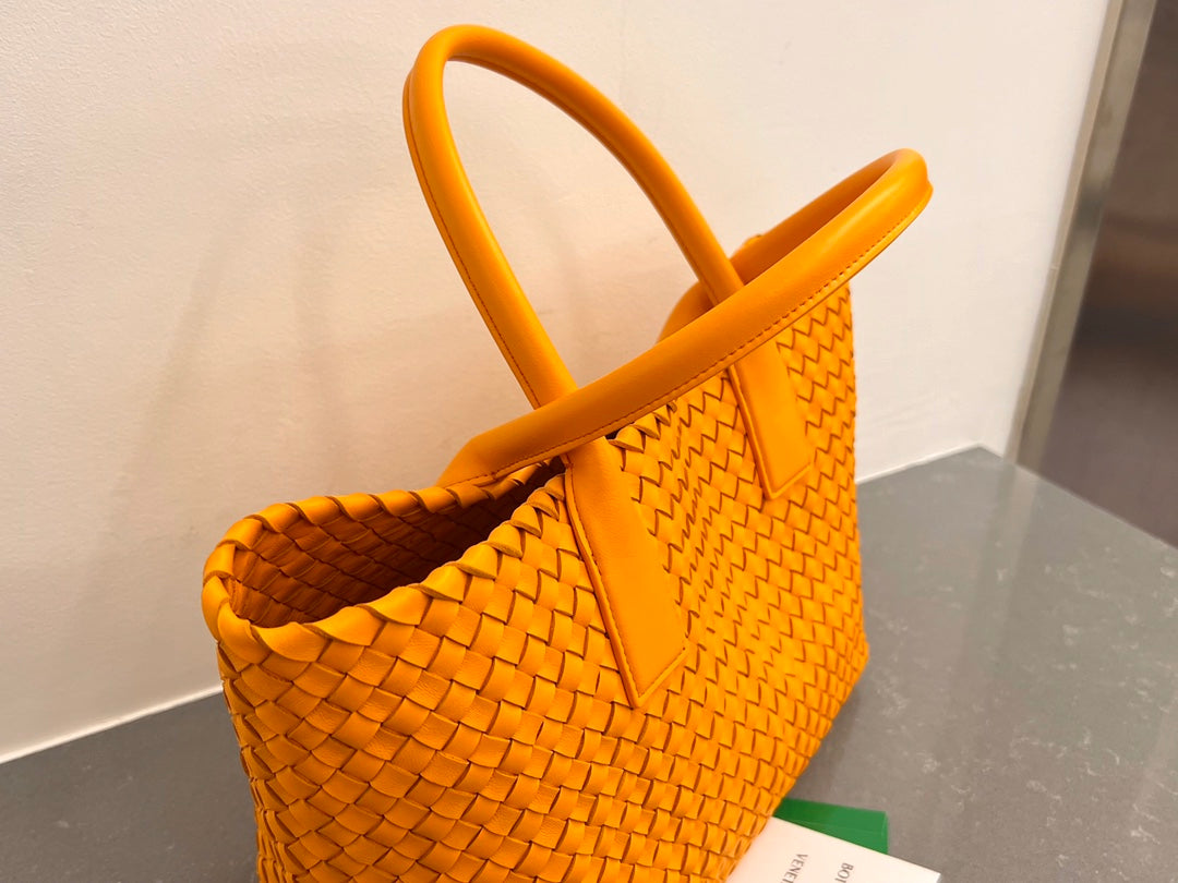 PETIT CABAS 32 EN AGNEAU ORANGE UT
