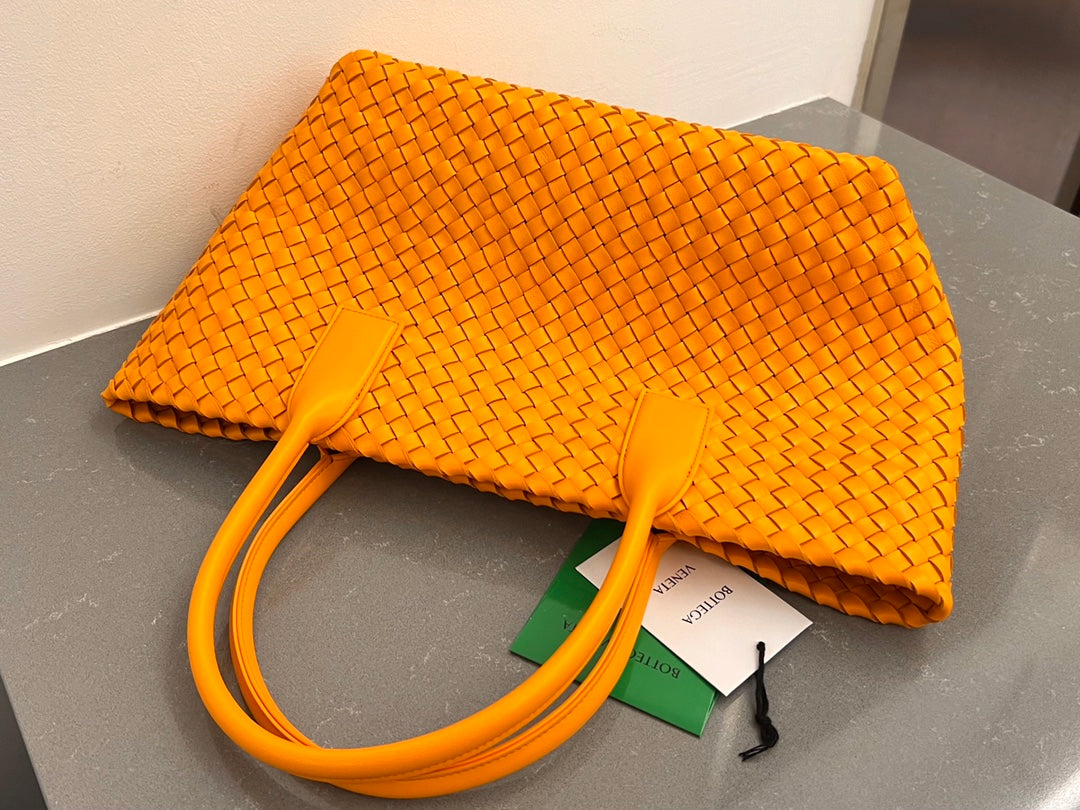 PETIT CABAS 32 EN AGNEAU ORANGE UT