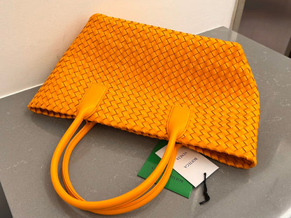 PETIT CABAS 32 EN AGNEAU ORANGE UT