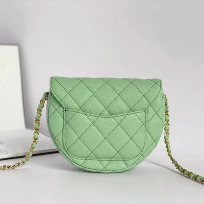 CC Mini Messenger 19cm Caviar Vert Clair