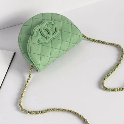 CC Mini Messenger 19cm Caviar Vert Clair