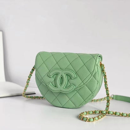 CC Mini Messenger 19cm Caviar Vert Clair