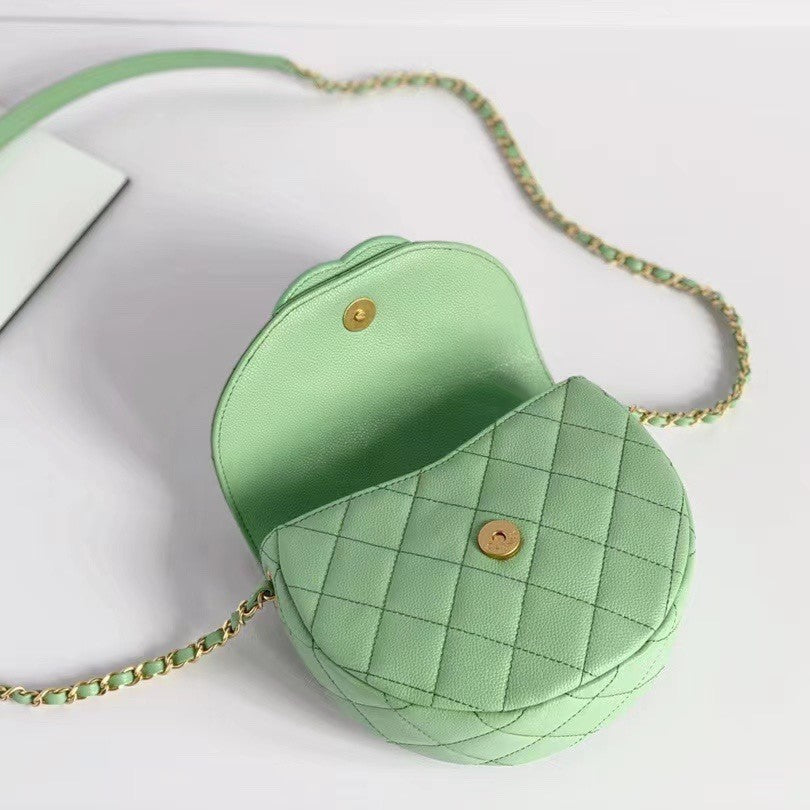 CC Mini Messenger 19cm Caviar Vert Clair