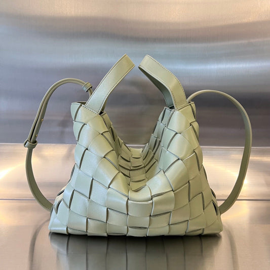 SAC CASSETTE MEDIUM EN AGNEAU GRIS