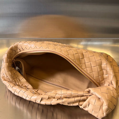 SAC SMALL JODIE 48 EN CUIR DE VEAU BRUN DORÉ