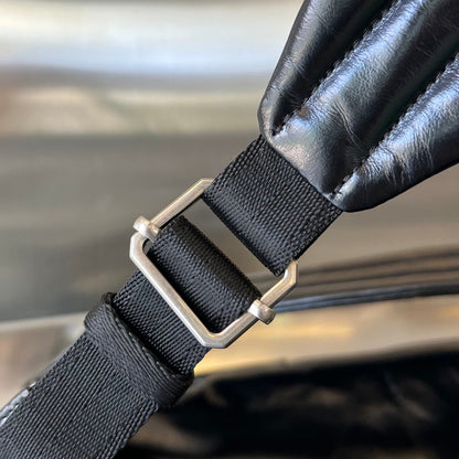 SAC À DOS TAILLE MOYENNE ARCHETYPE 46 EN CUIR D'AGNEAU NOIR