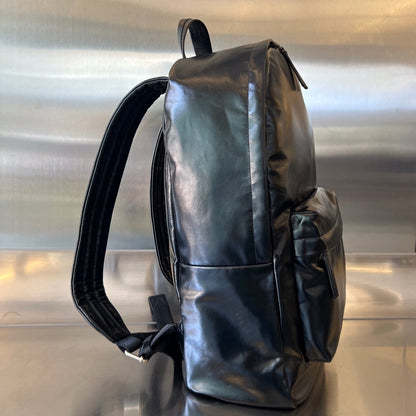 SAC À DOS TAILLE MOYENNE ARCHETYPE 46 EN CUIR D'AGNEAU NOIR
