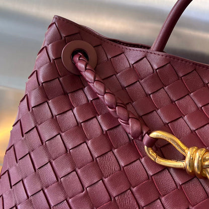 SAC ANDIAMO MOYEN 32 EN CUIR D'AGNEAU BOURGOGNE