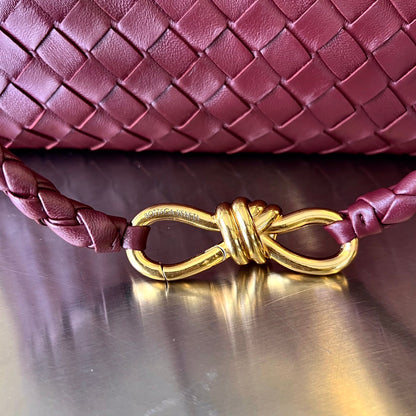 SAC ANDIAMO MOYEN 32 EN CUIR D'AGNEAU BOURGOGNE
