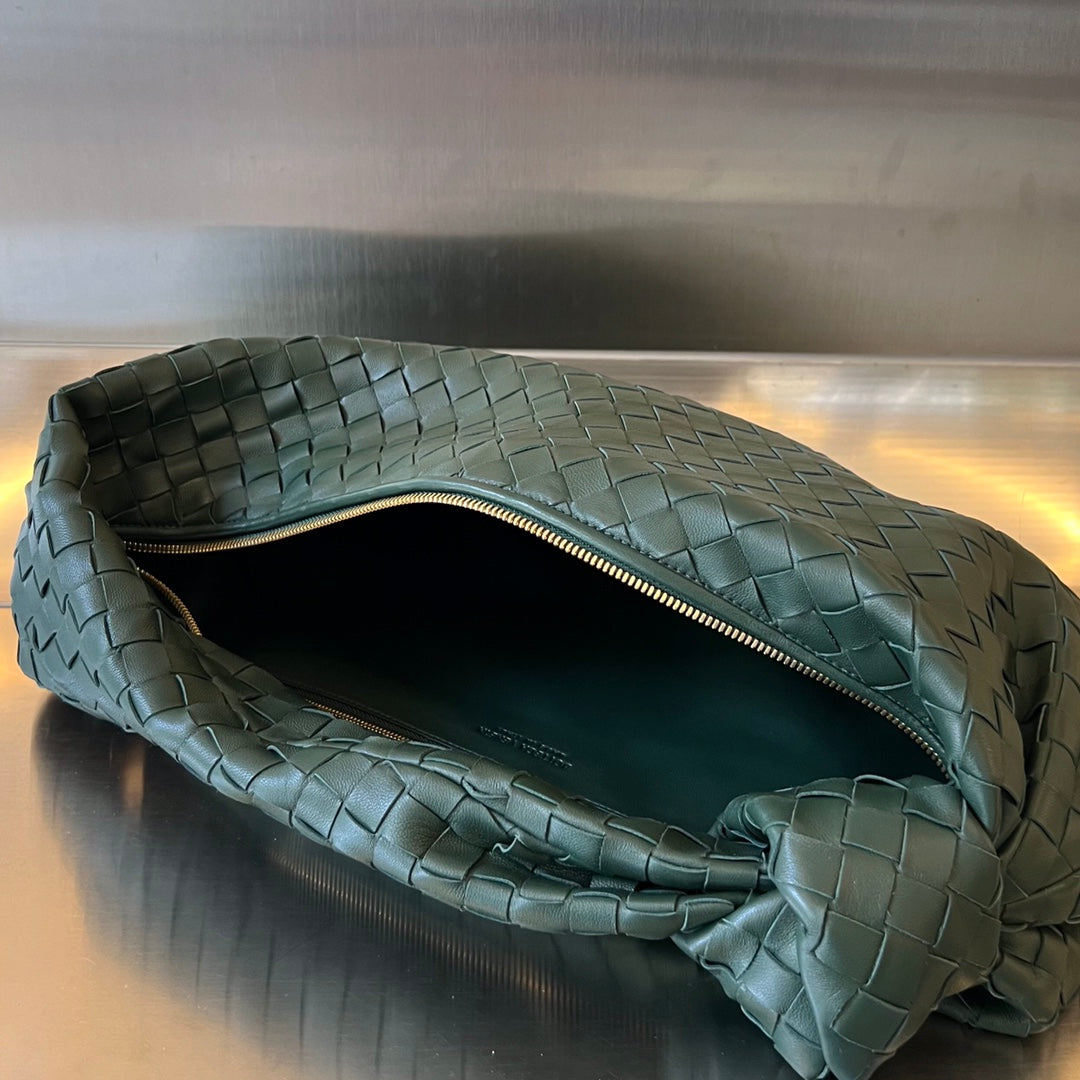 PETIT JODIE 48 CUIR DE VEAU VERT FONCÉ