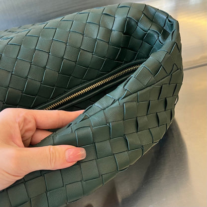 PETIT JODIE 48 CUIR DE VEAU VERT FONCÉ