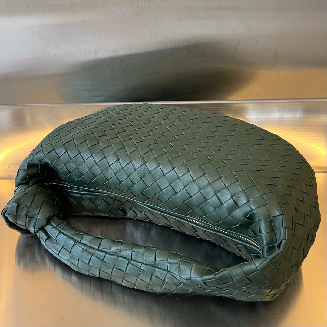 PETIT JODIE 48 CUIR DE VEAU VERT FONCÉ
