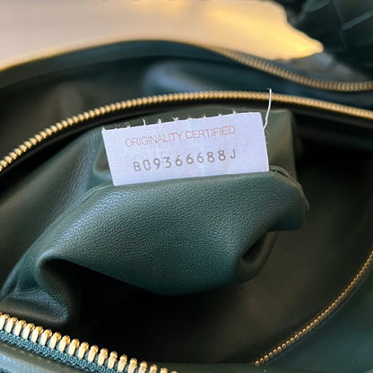 PETIT JODIE 48 CUIR DE VEAU VERT FONCÉ