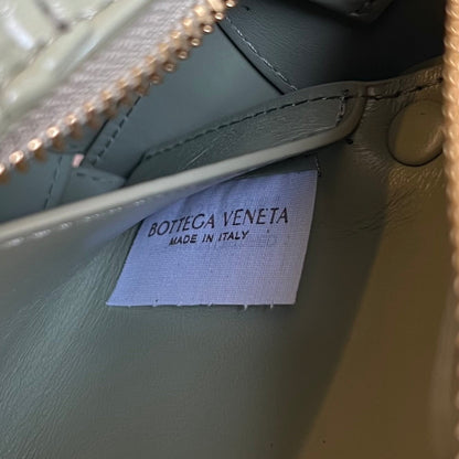 PETIT SAC CASSETTE EN CUIR D'AGNEAU SOUPLE VERT MARAIS