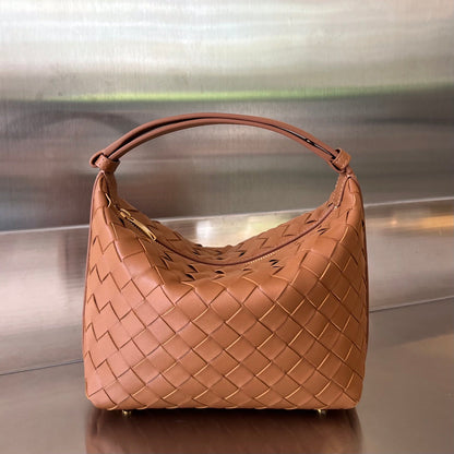 SAC WALLACE 22 EN CUIR DE VEAU MARRON ROUX