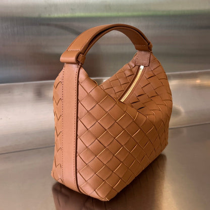 SAC WALLACE 22 EN CUIR DE VEAU MARRON ROUX