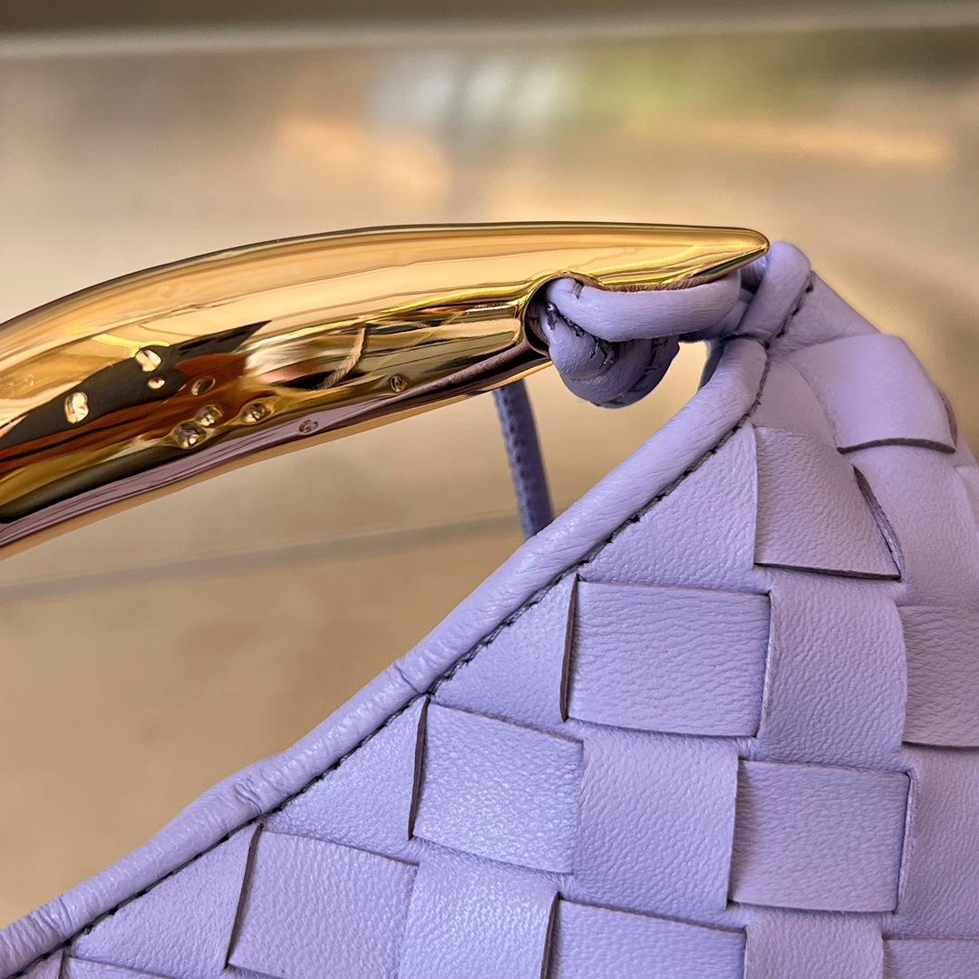 SARDINE 20 AVEC CHAÎNE EN AGNEAU VIOLET ORCHIDÉE